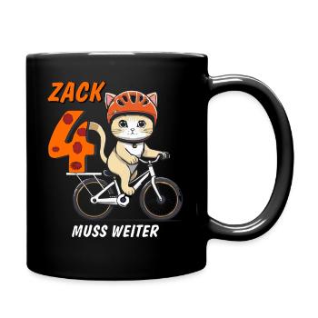 KATZE FAHRRAD ZACK VIER - Tasse einfarbig - Schwarz - Rechts
