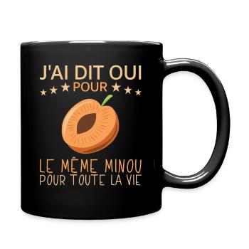 Le Même Minou Pour La Vie Humour EVG Futur Marié - Mug uni - noir - Droite