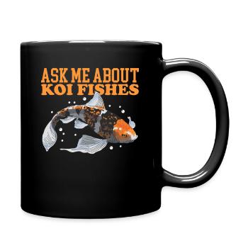 Koi Fish Koi Nishikigoi Gifts - Full Colour Mug - black - Right