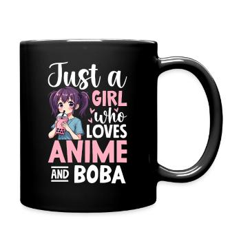 Juste une fille qui aime le thé Boba d’anime - Mug uni - noir - Droite