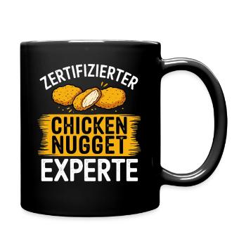 Nuggets Fast Food Fan Lustig Witzig Lieblingsessen - Tasse einfarbig - Schwarz - Rechts