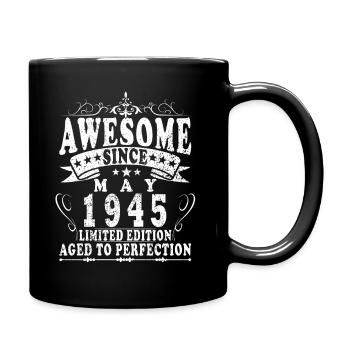 May 1945 Birthday Gift May 1945 - 1945 May - Full Colour Mug - black - Right