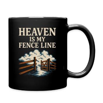 Christian Homesteader Faith Farming Lural Life - Full Colour Mug - black - Right