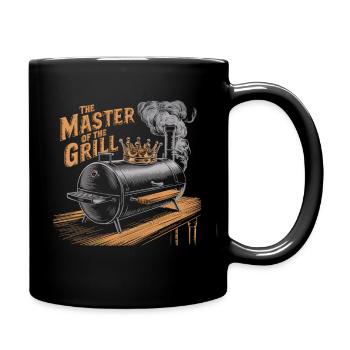 Roi du gril - Mug uni - noir - Droite