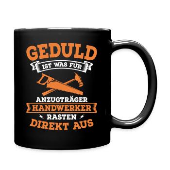 Patience is for suit wearers craftsmen DIY - Full Colour Mug - black - Right