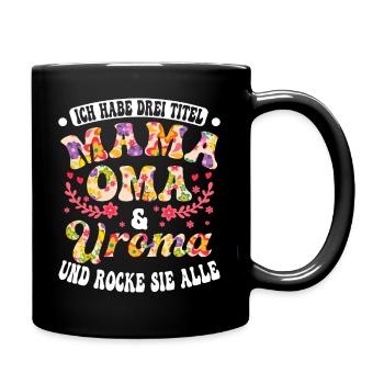 Maman grand-mère arrière-maman et bercez-la toute maman Fête des mères - Mug uni - noir - Droite