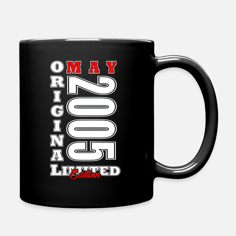 Mai 2005 Millésime Né en mai 2005 Anniversaire - Mug uni - noir