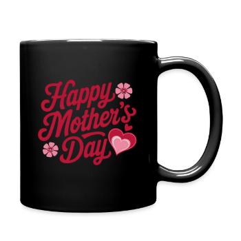 Loving Mother's Day Saying Design - Full Colour Mug - black - Right