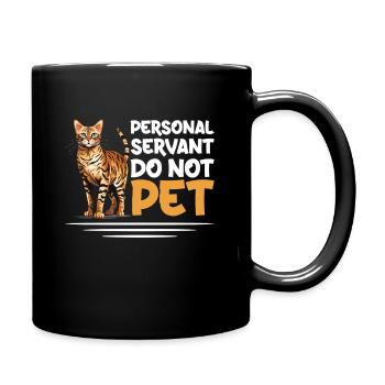 Personal servant do not caress - Full Colour Mug - black - Right
