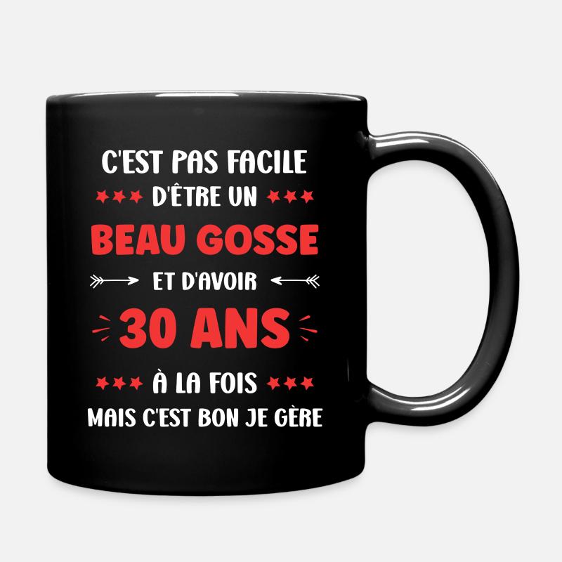 30 ANS - Mug uni - noir