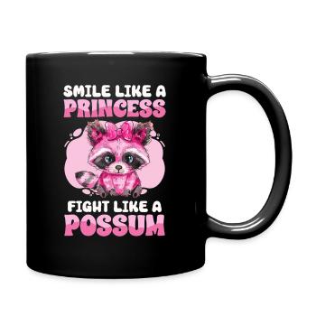 Drôle mignon raton laveur sauvage Mème - Mug uni - noir - Droite