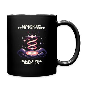 Occupational Therapy Theraband Training Healing Retro - Full Colour Mug - black - Right