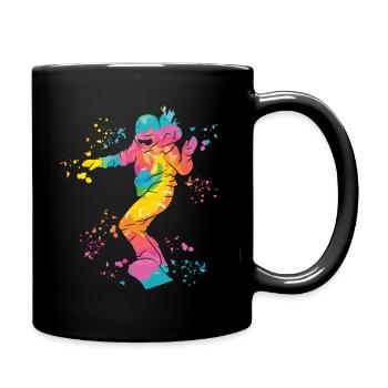 Snowboarder Snowboarding Snowboard - Full Colour Mug - black - Right