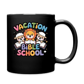 Cute Vacation Bible School Animal VBS - Full Colour Mug - black - Right