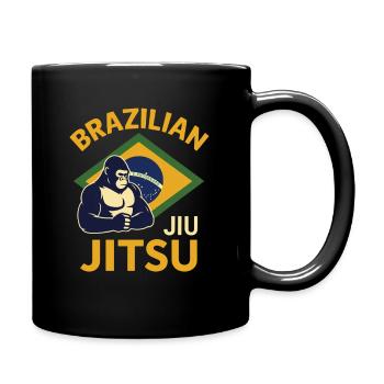 Brazilian Jiu Jitsu Gorilla - Full Colour Mug - black - Right