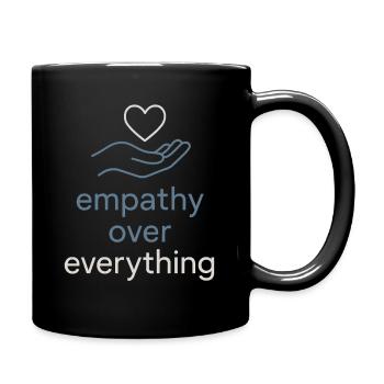 The social worker supports the psychological - Full Colour Mug - black - Right