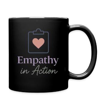 L’assistante sociale soutient le - Mug uni - noir - Droite