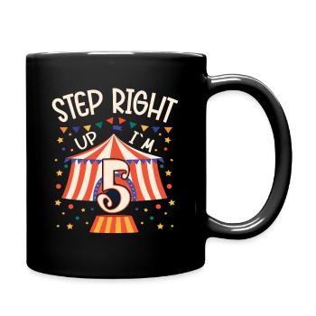 Circus Birthday Party - 5th Birthday Boy 5 Years - Tasse einfarbig - Schwarz - Rechts