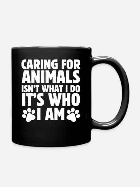 Prendre soin des animaux, c’est ce que je suis - Mug uni - noir