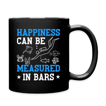 Diving saying for sea lovers - Full Colour Mug - black - Right