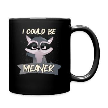 Je pourrais être plus méchant - Mug uni - noir - Droite