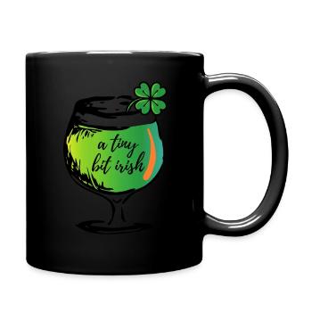 Everyone Loves An Irish Girl A Tiny Bit Irish - Full Colour Mug - black - Right