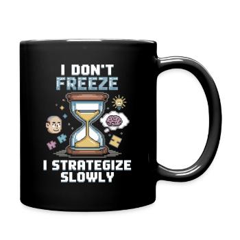 Think slowly, win for sure - Full Colour Mug - black - Right
