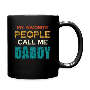 Mes proches m’appellent papa - Mug uni - noir - Droite