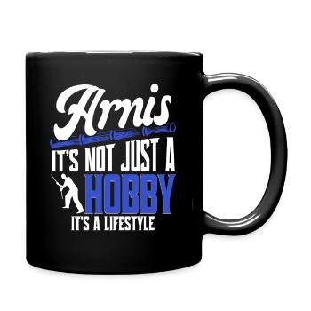 Escrima Arnis It's Not Just A Hobby - Full Colour Mug - black - Right