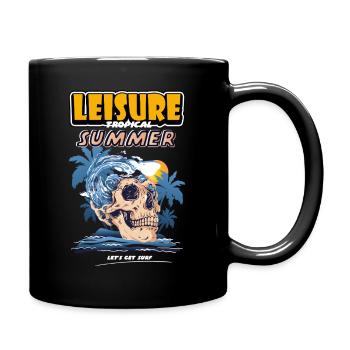Leisure Tropical Summer - Tasse einfarbig - Schwarz - Rechts