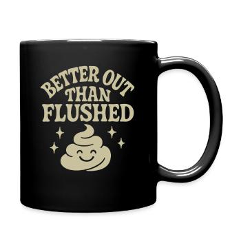 Compostage Toilette Vie Eco Humour Hors Réseau Salle de bain - Mug uni - noir - Droite