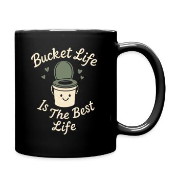 Compostage Toilette Vie Eco Humour Hors Réseau Salle de bain - Mug uni - noir - Droite