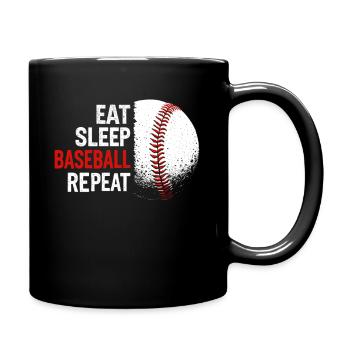 Baseball, Joueur De Baseball, Garçon, Joueur De Baseball - Mug uni - noir - Droite