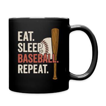 Baseball, Joueur De Baseball, Garçon, Joueur De Baseball - Mug uni - noir - Droite