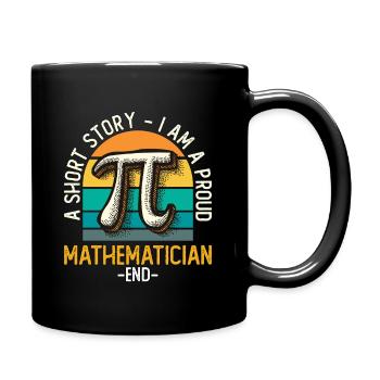Mathematician A Short Story I Am A Statistician - Full Colour Mug - black - Right