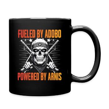 Escrima Fueled By Adobo Powered By Arnis - Full Colour Mug - black - Right