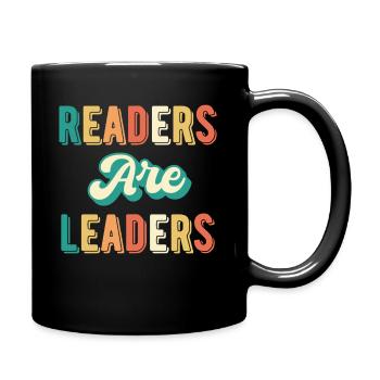 Readers Are Leaders - Full Colour Mug - black - Right