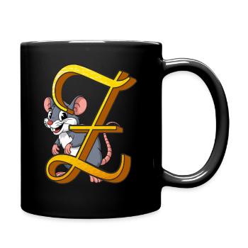 BUCHSTABE Z - Tasse einfarbig - Schwarz - Rechts