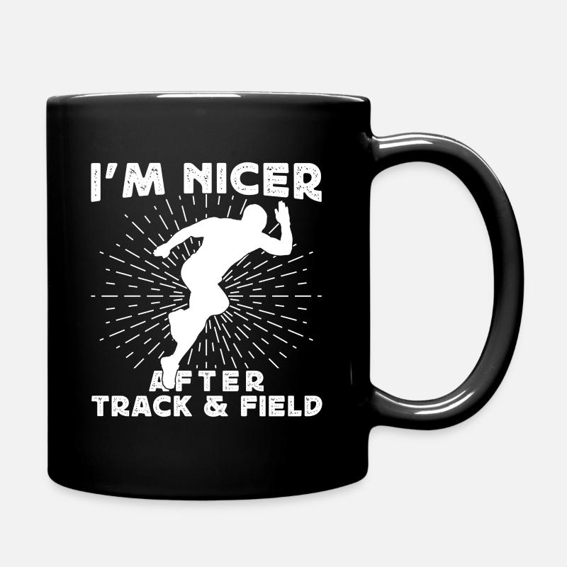 Athlétisme Je suis plus sympa après l’athlétisme - Mug uni - noir