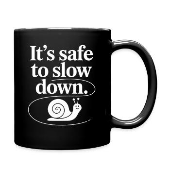 Therapy Affirmation Mindfulness Quote Feelings - Full Colour Mug - black - Right