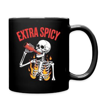 Poivron rouge Chili Amateur de nourriture épicée - Mug uni - noir - Droite