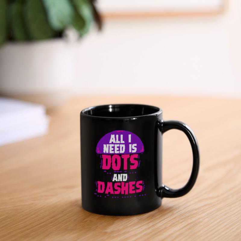 Morsecode Morse Code Points et tirets Mug uni