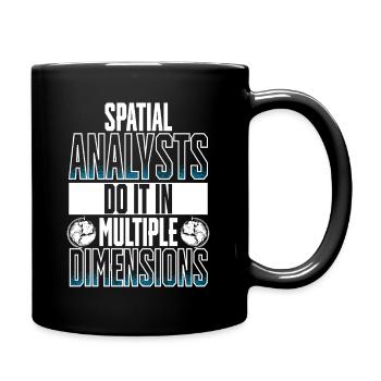 Geographic Information Systems Spatial Analysts - Full Colour Mug - black - Right