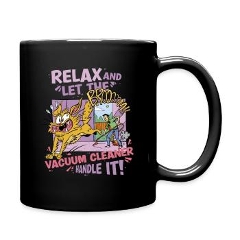 Staubsaugen Let The Vacuum Cleaner Handle It - Tasse einfarbig - Schwarz - Rechts