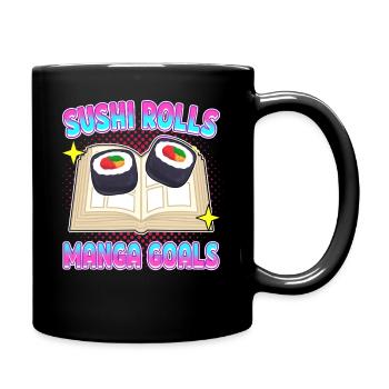 Kawaii Japonais Anime Manga Otaku Sushi - Mug uni - noir - Droite