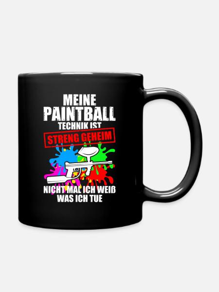 Technique de paintball Gotcha Joueur de paintball - Mug uni - noir
