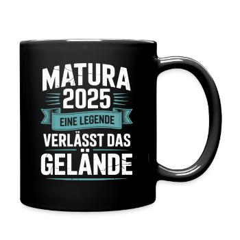 Matura 2025 Eine Legende verlässt das Gelände - Tasse einfarbig - Schwarz - Rechts