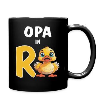 ENTE OPA IN RENTE - Tasse einfarbig - Schwarz - Rechts