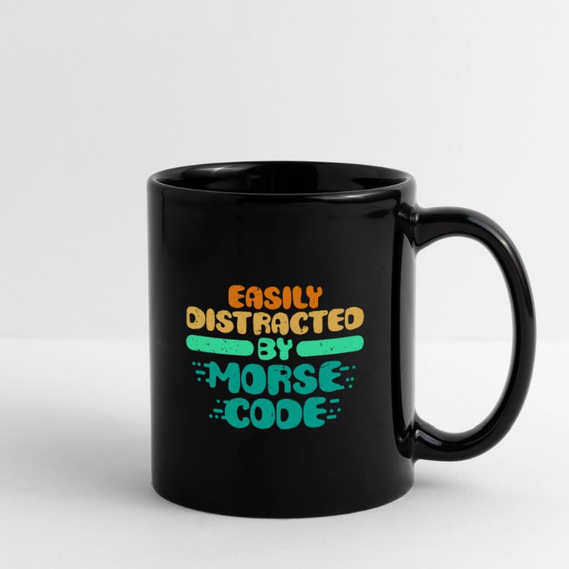 Le code Morse facilement distrait par le code Morse Mug uni