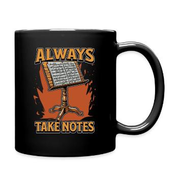 Music Director Always Take Notes Music Producer - Full Colour Mug - black - Right